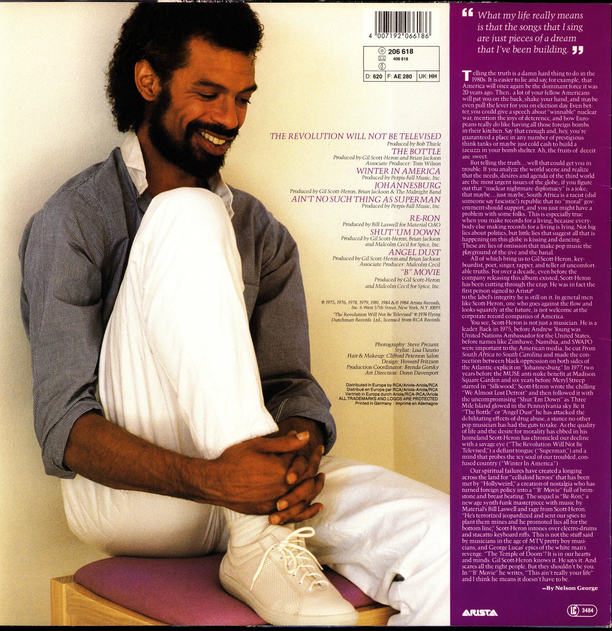 Gil Scott-Heron – The Best Of Vinyl LP | EU | 1984
