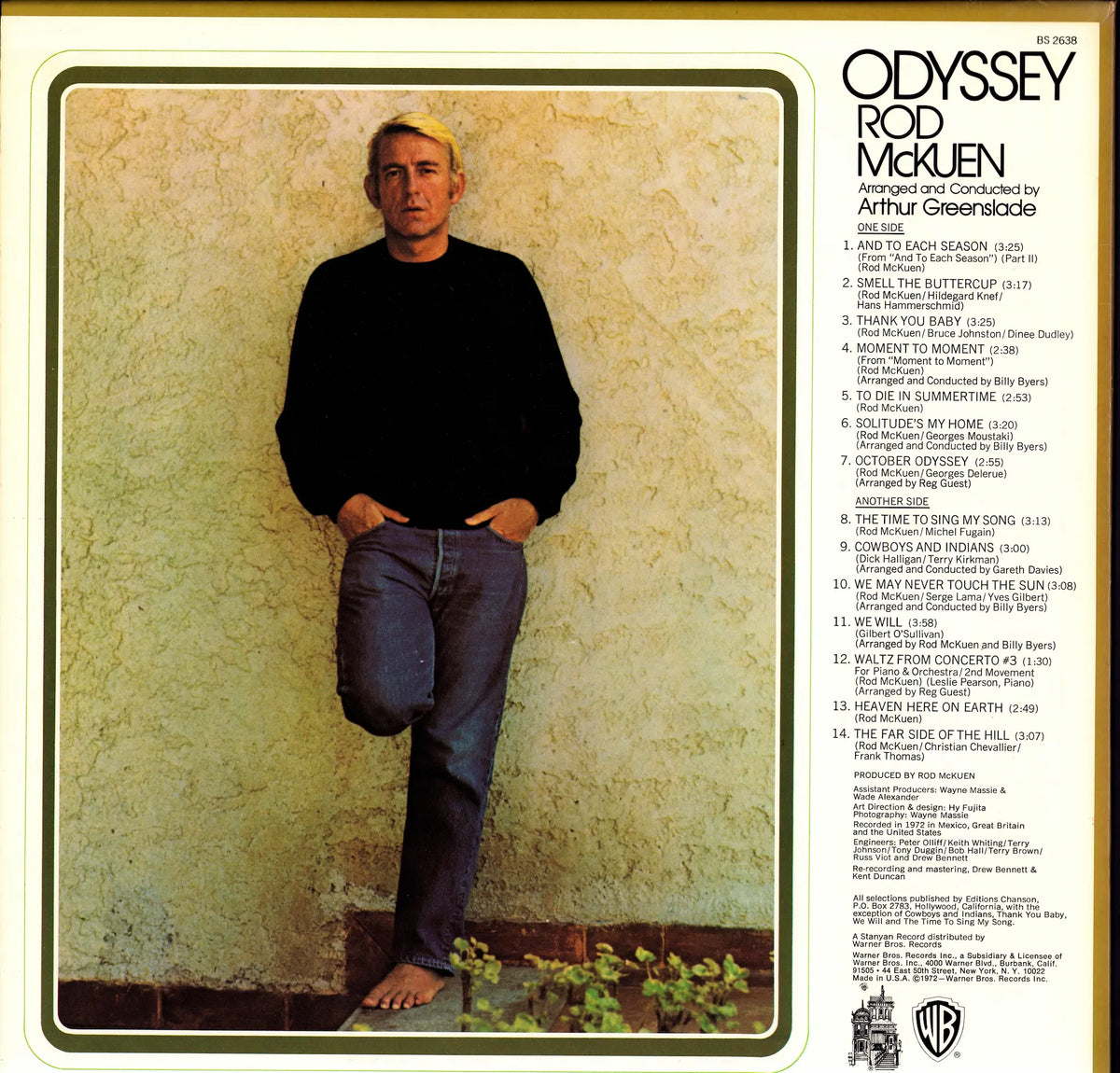 Rod McKuen - Odyssey (Vinyl LP | US Original | 1972)