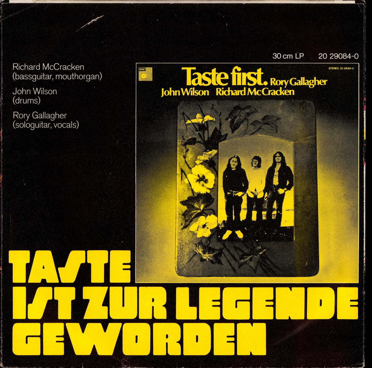 Taste - Wee Wee Baby / You've Got To Pay 7" Vinyl Single | 1972