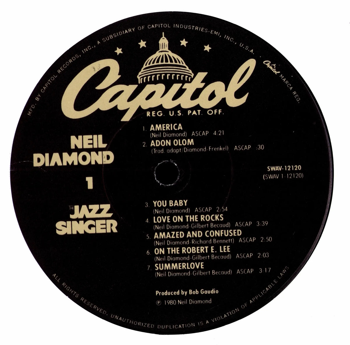 Neil Diamond - The Jazz Singer (Vinyl LP | US Winchester Pressing | 1980) Embossed Gatefold