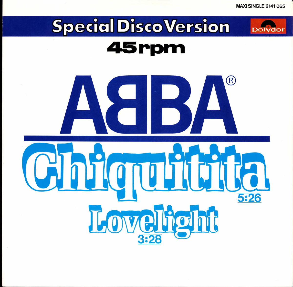 ABBA – Chiquitita (Vinyl 12" Maxi | DE Original | 1979)