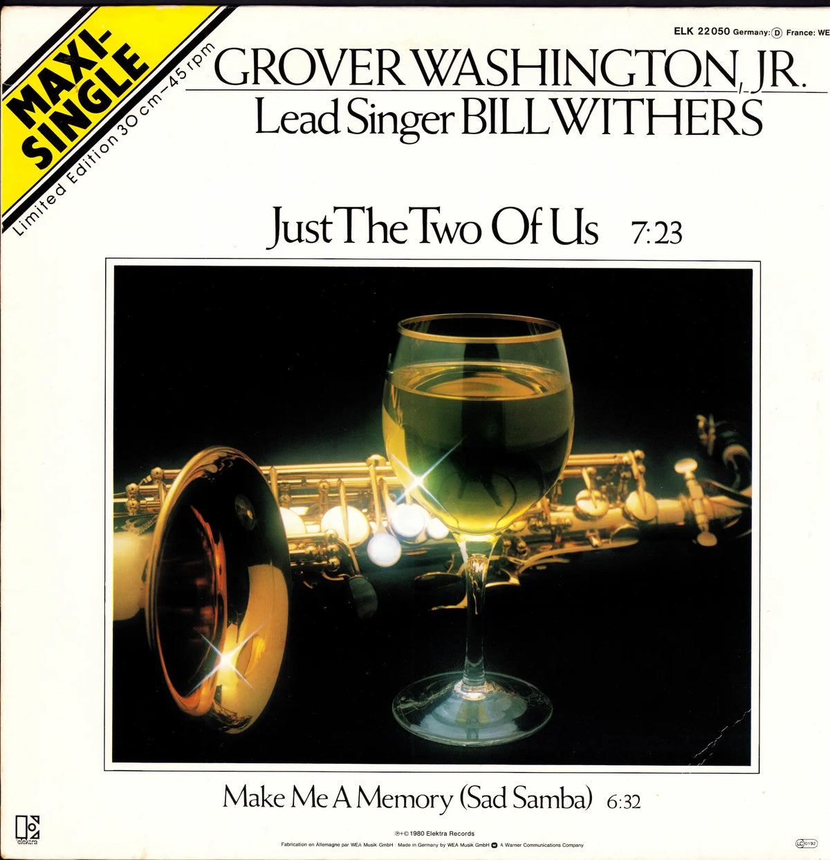 Grover Washington, Jr. – Just The Two Of Us / Make Me A Memory (Sad Samba) (Vinyl 12″ Maxi-Single | DE | 1981)
