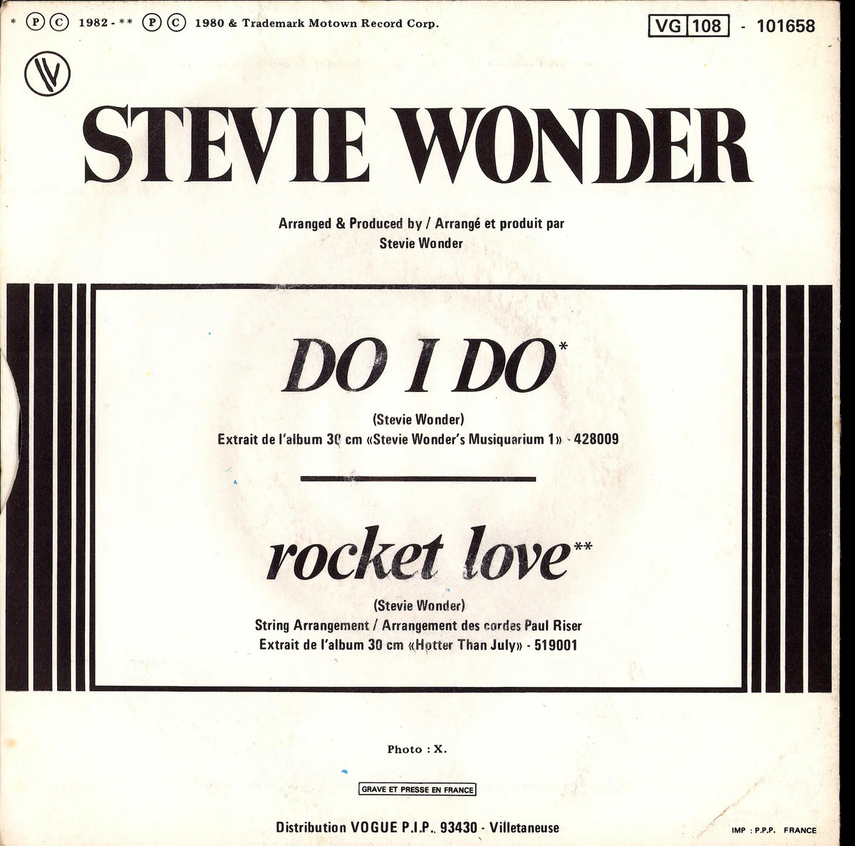 Stevie Wonder - Do I Do (7" Vinyl)