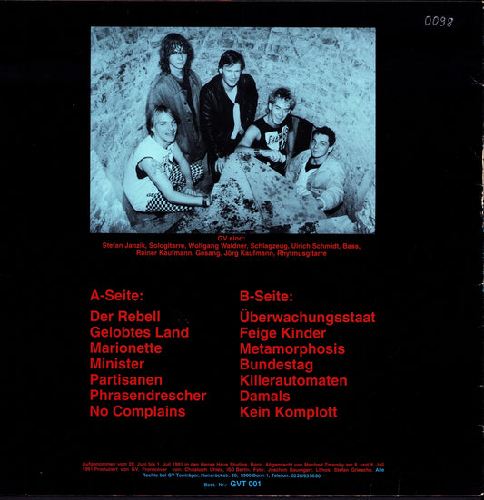 Geistige Verunreinigung – Blitzgulasch Vinyl LP | DE | 1991 | nummeriert