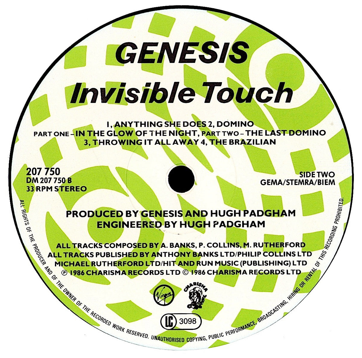 Genesis - Invisible Touch (Vinyl LP | 1986)