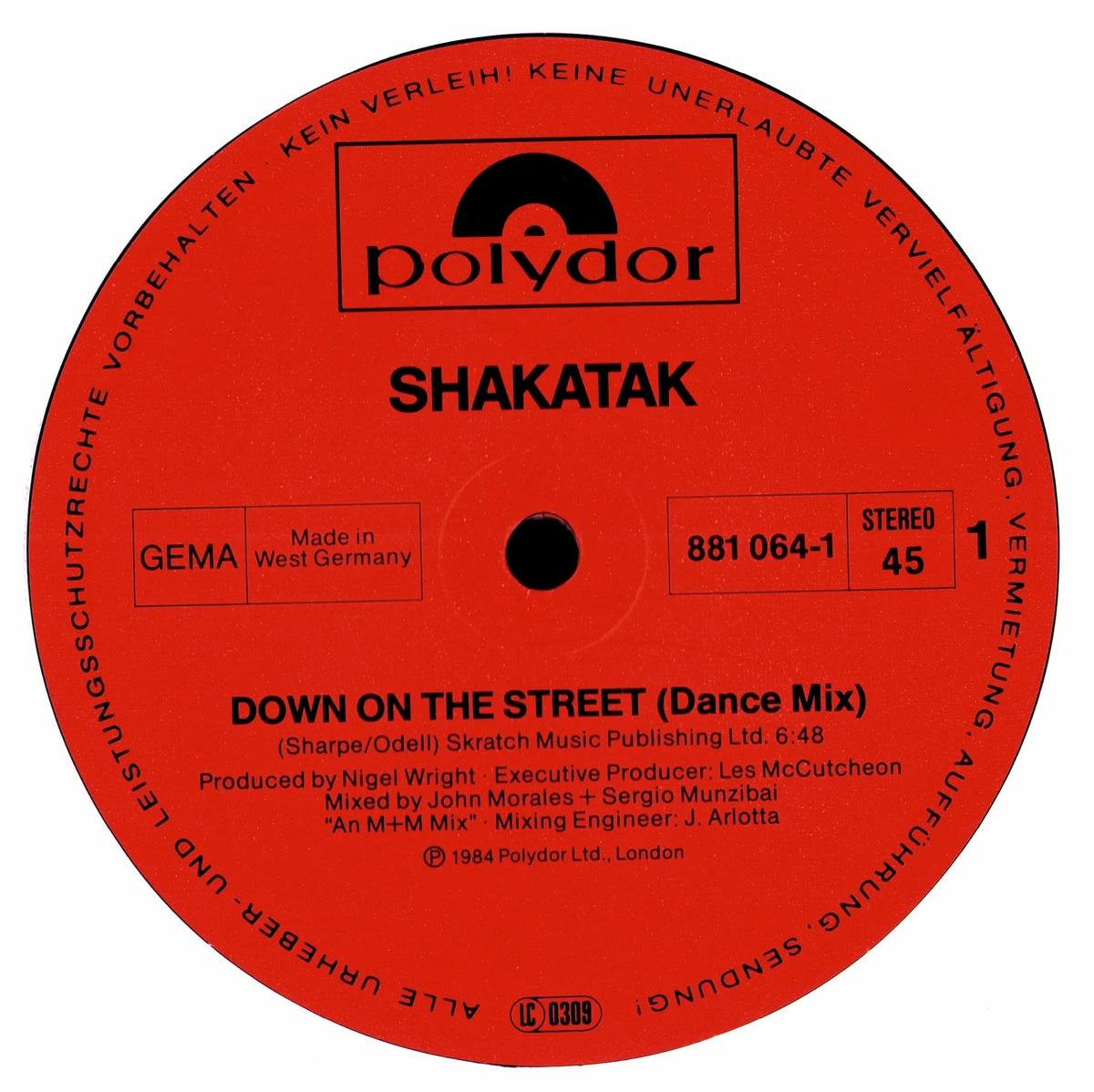 Shakatak – Down On The Street (Dance Mix) (Vinyl 12″ | DE | 1984)
