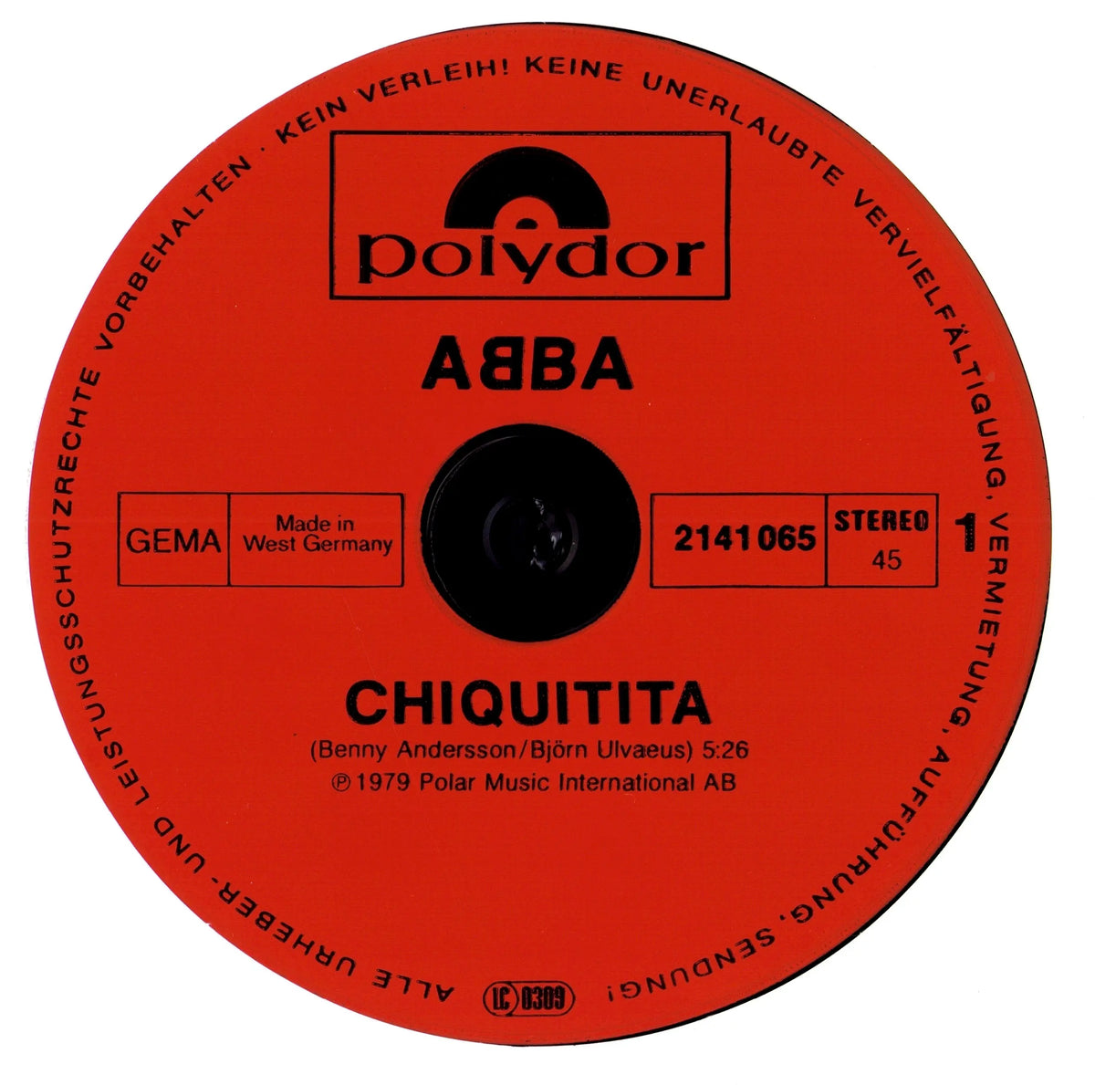 ABBA – Chiquitita (Vinyl 12" Maxi | DE Original | 1979)
