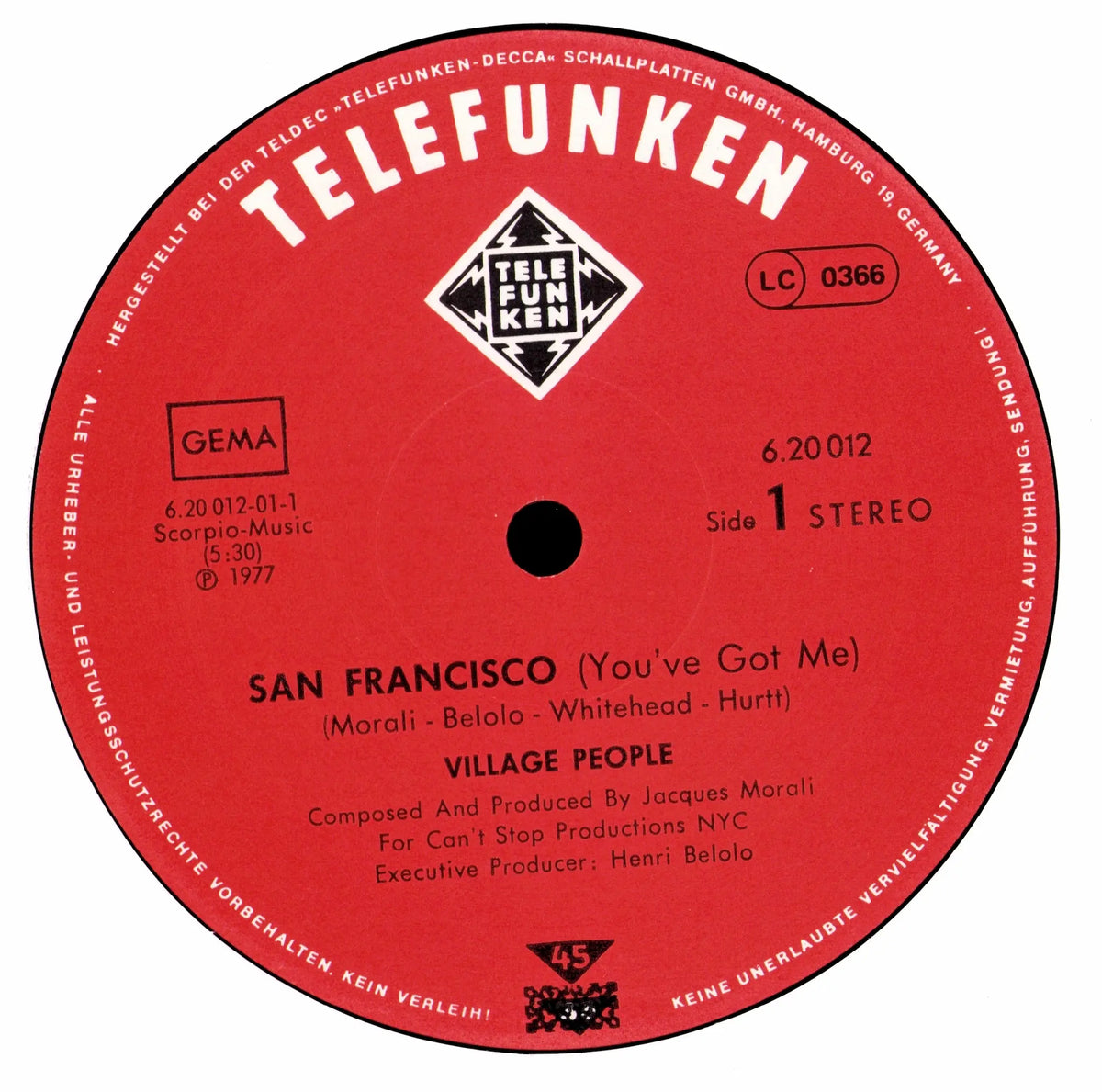 Village People – San Francisco - Fire Island (Vinyl 12" Maxi | DE Original | 1979)