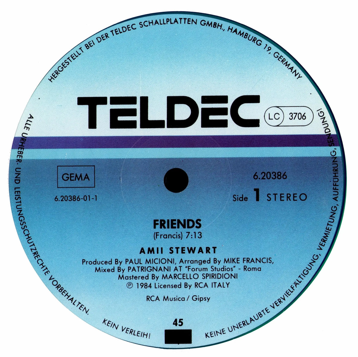 Amii Stewart – Friends (Vinyl 12″ | DE | 1984)