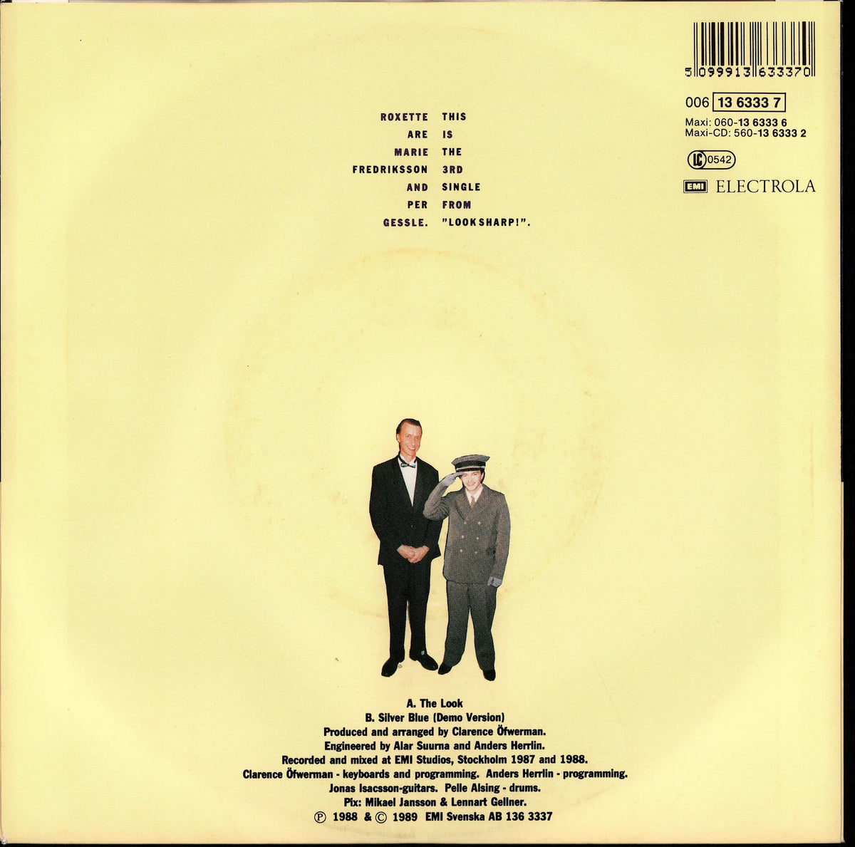 Roxette - Listen To Your Heart Vinyl 7" | EU Original | 1988 Kopie