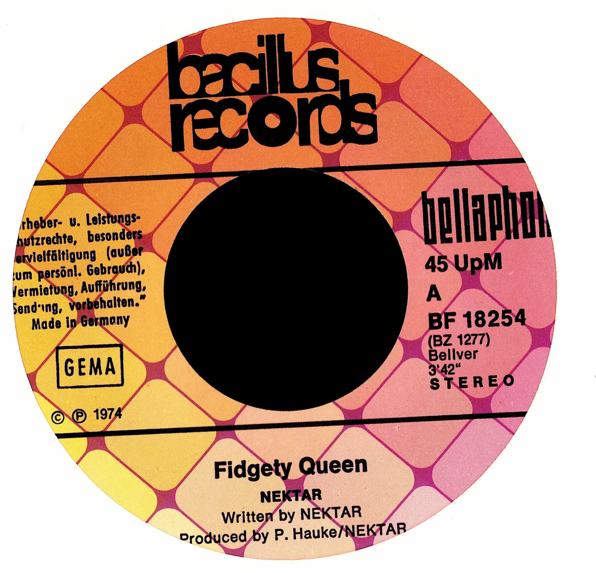 Nektar - Fidgety Queen (Vinyl 7" | Germany | 1974)