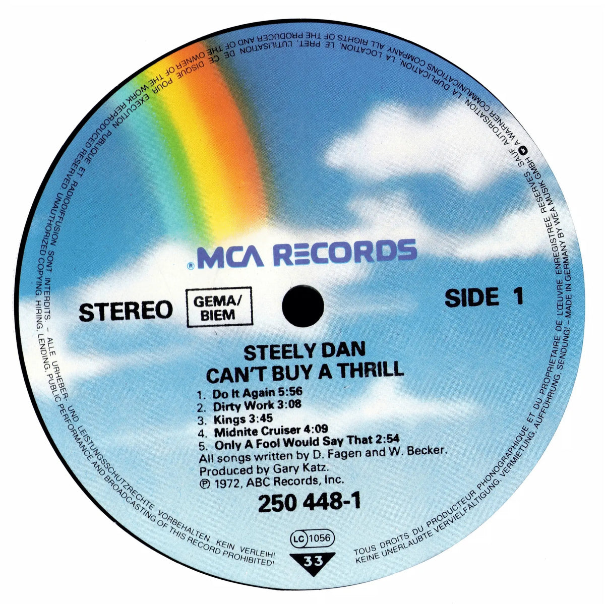Steely Dan – Can't Buy A Thrill Vinyl LP | DE Reissue | 1976