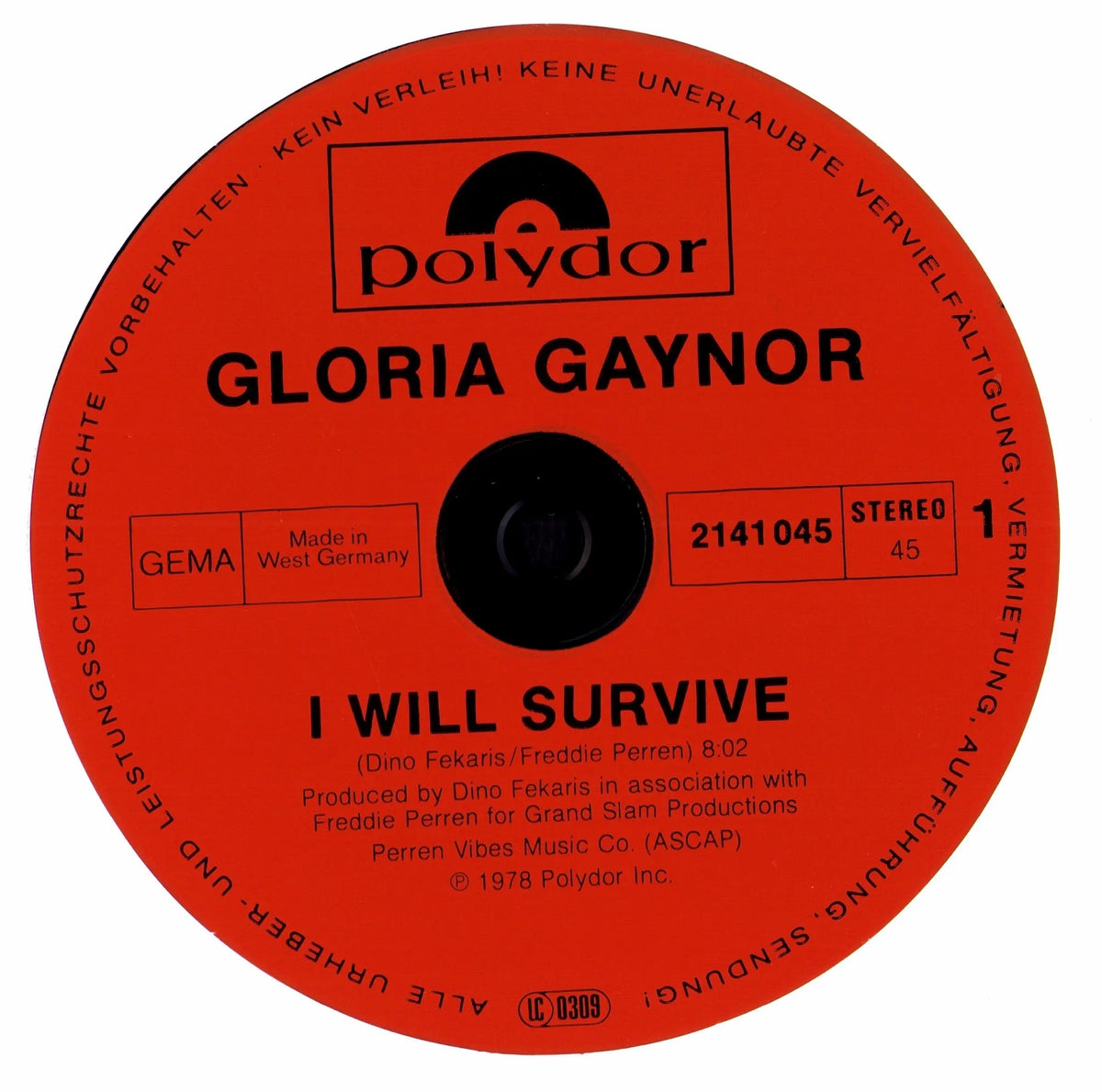 Gloria Gaynor – I Will Survive (Vinyl 12" Maxi | DE Original | 1978)