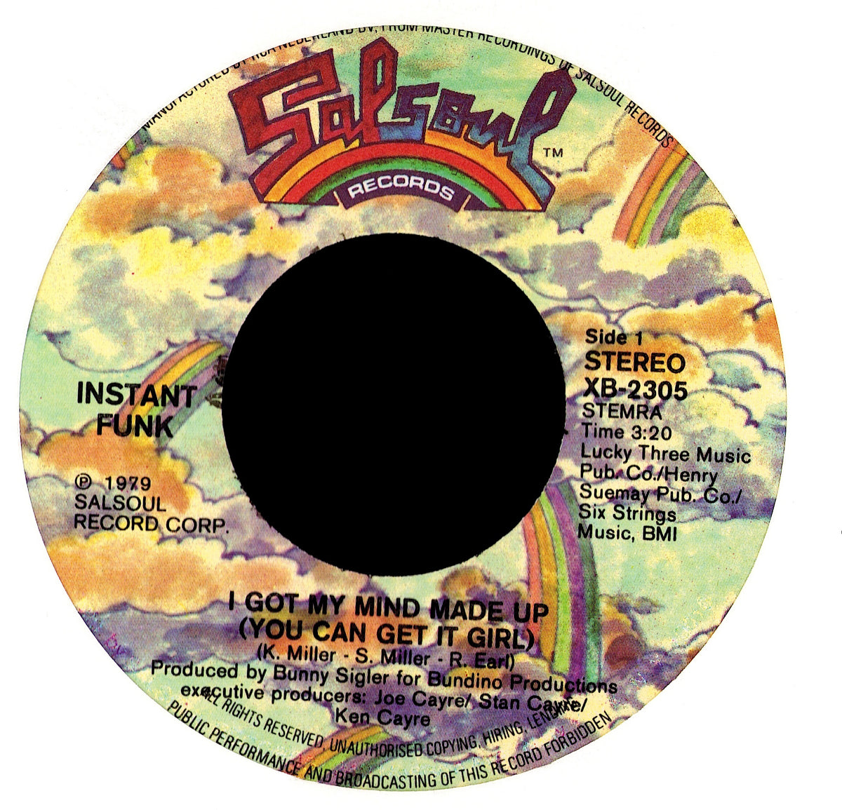 Instant Funk - I Got My Mind Made Up You Can Get It Girl 7" Vinyl Single | 1979