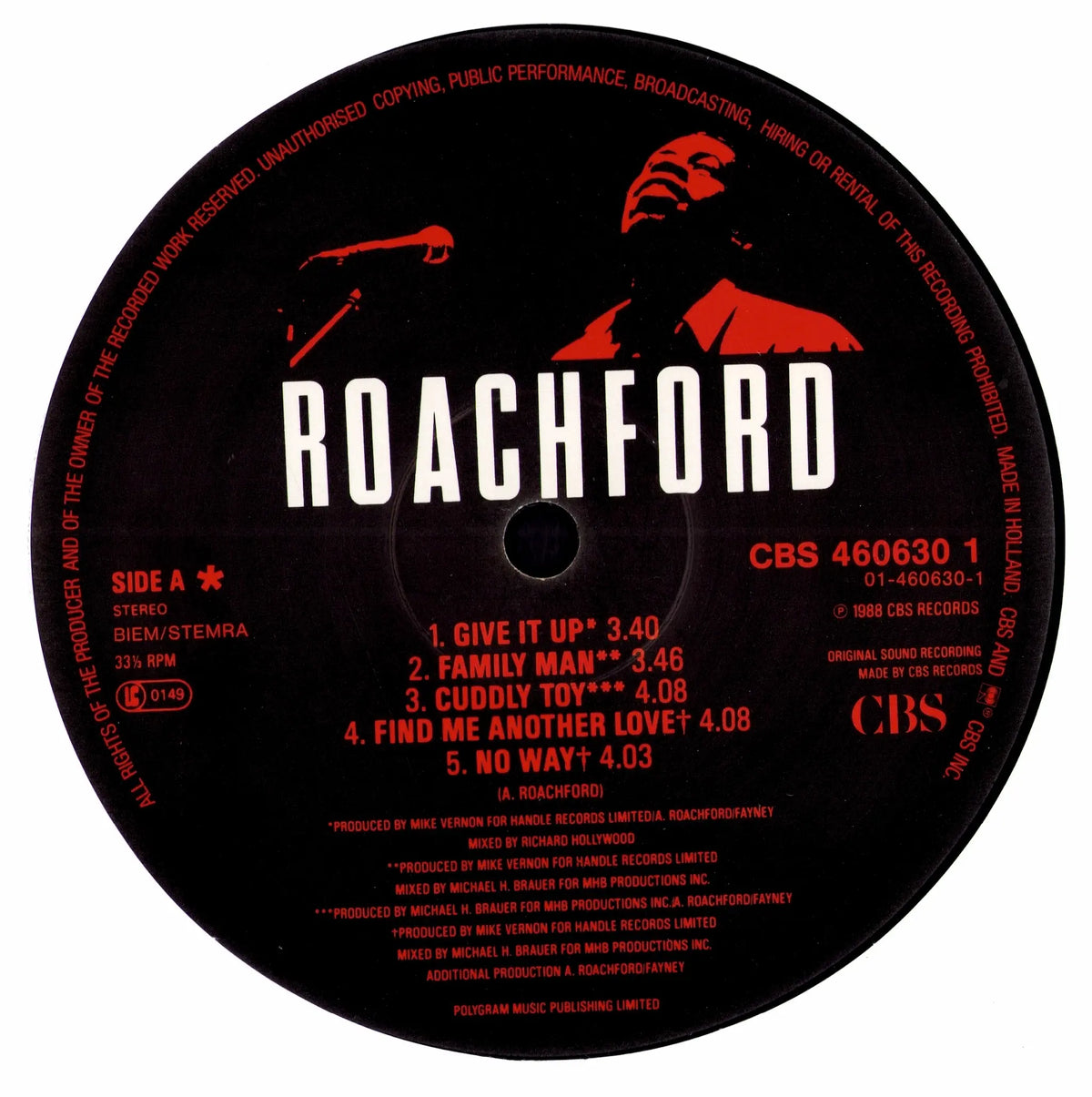 Roachford – Roachford Vinyl LP | EU | 1988