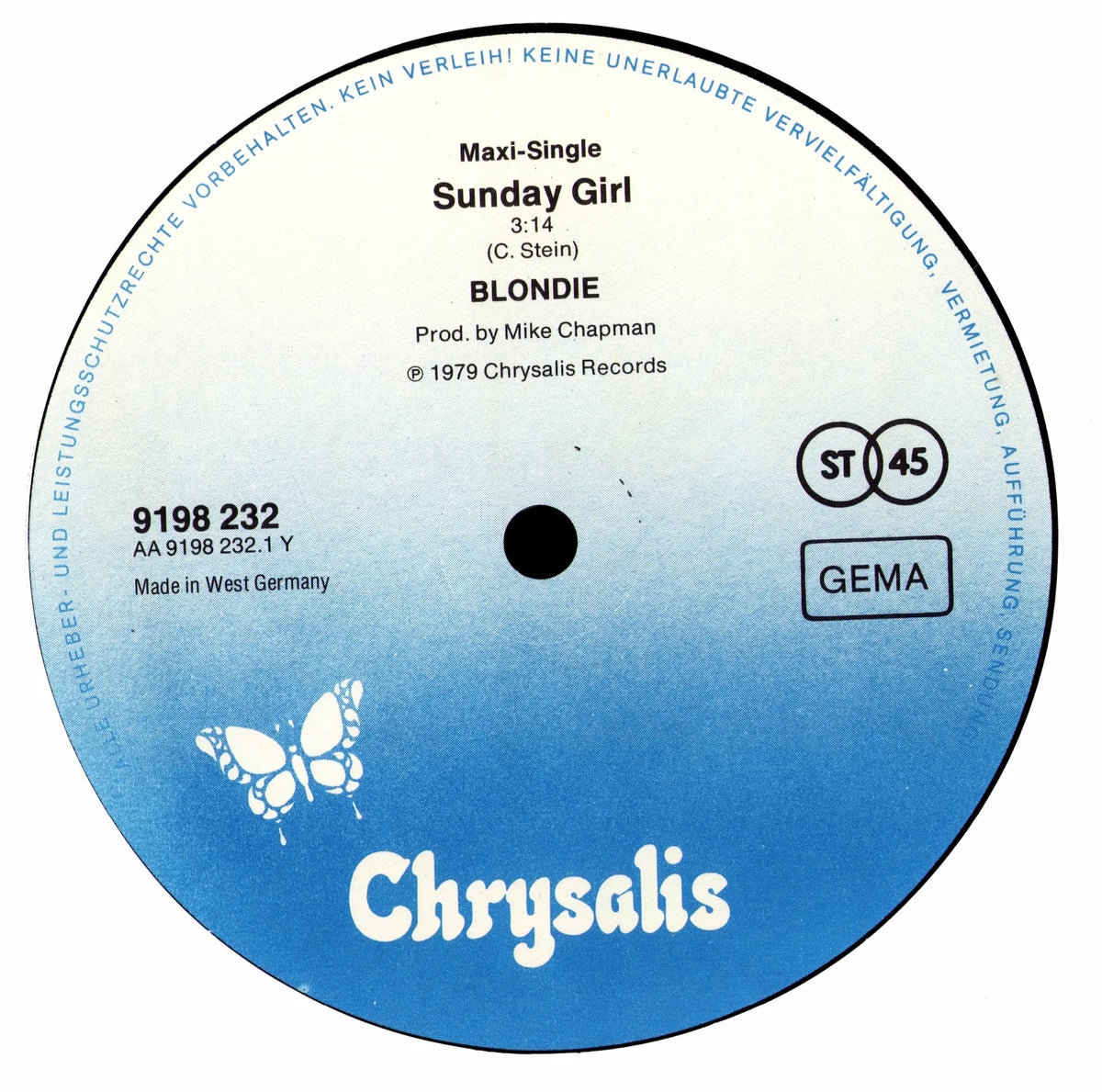 Blondie – Sunday Girl (Vinyl 12" Maxi | DE Original | 1979)