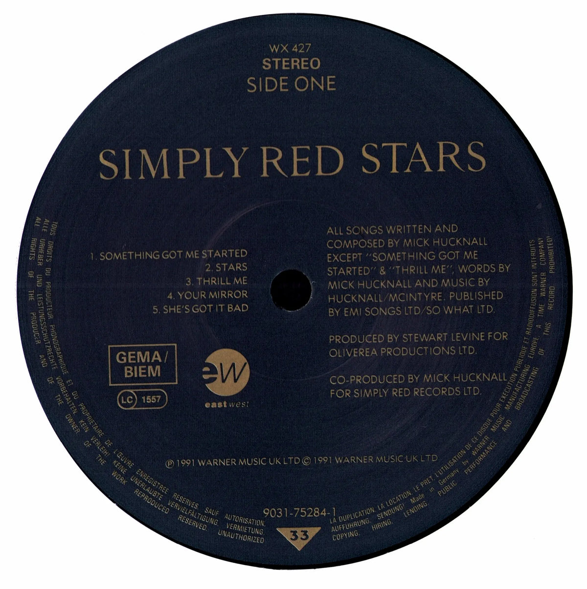 Simply Red – Stars Vinyl LP | EU | 1991