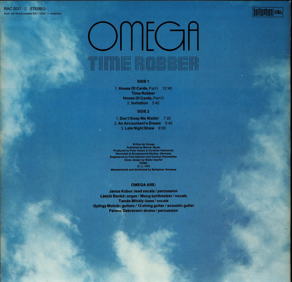 Omega - The Hall Of Floaters In The Sky Vinyl LP | DE Original | 1975