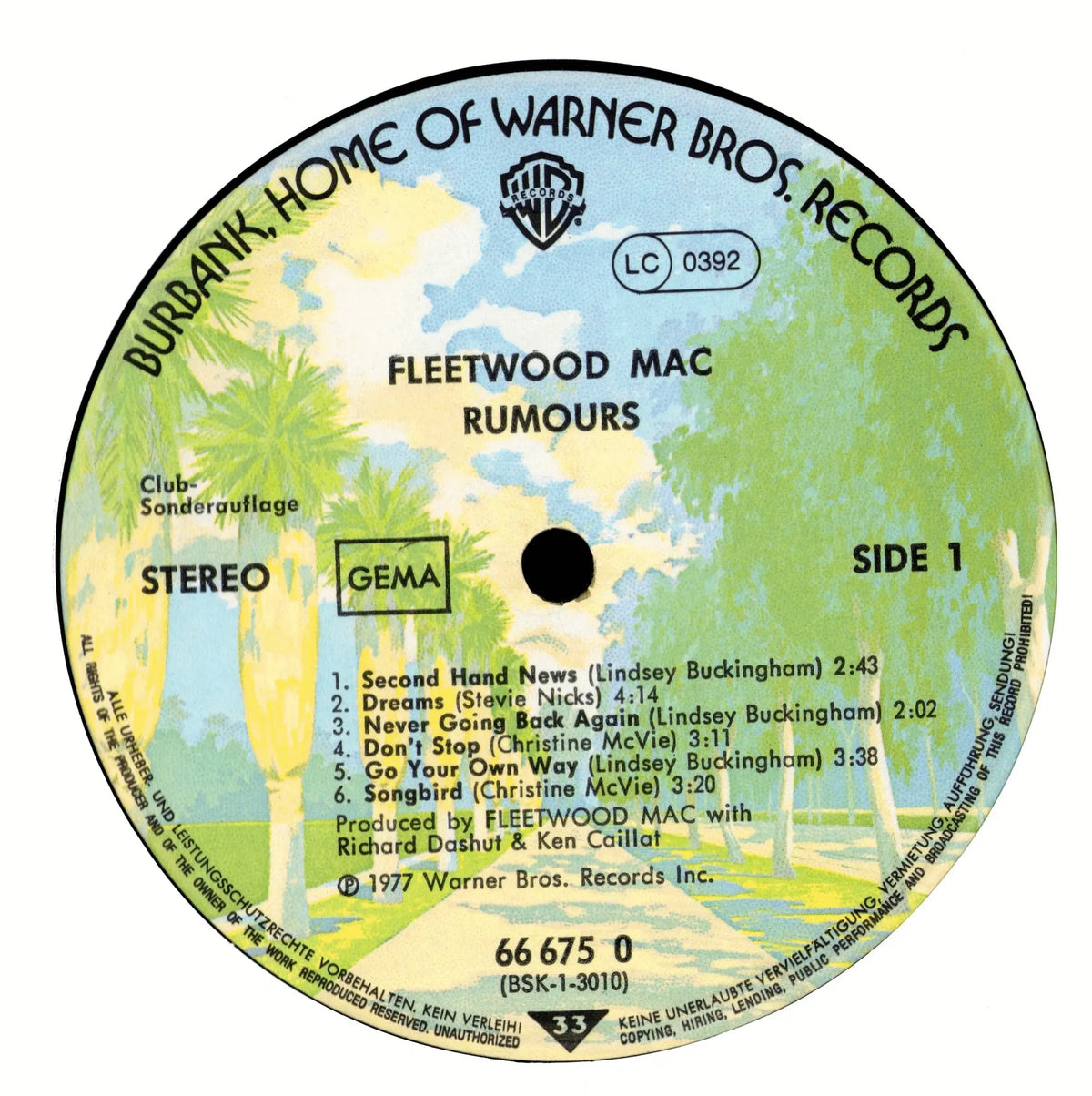 Fleetwood Mac - Rumours Vinyl LP | DE Club Edition | 1978