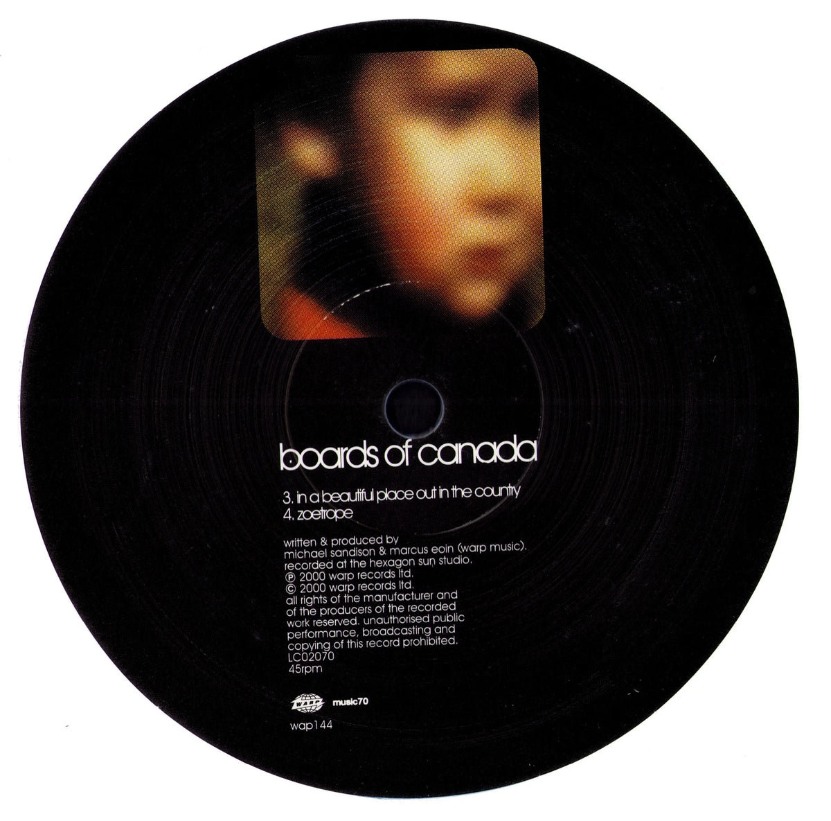 Boards Of Canada – In A Beautiful Place Out In The Country (Vinyl 12″ EP | UK | 2000) – label side A