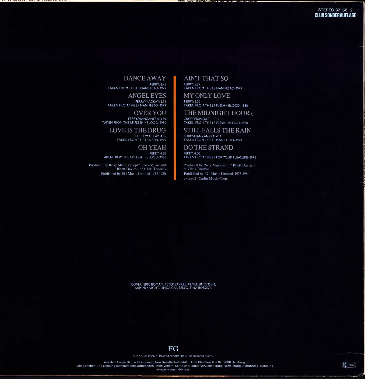 Roxy Music – The Atlantic Years 1973–1980 Vinyl LP | DE | 1983