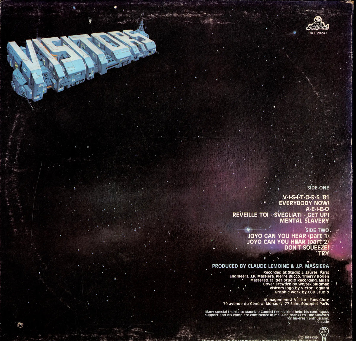 Visitors - Visitors (Vinyl LP | Italian Pressing | 1981)
