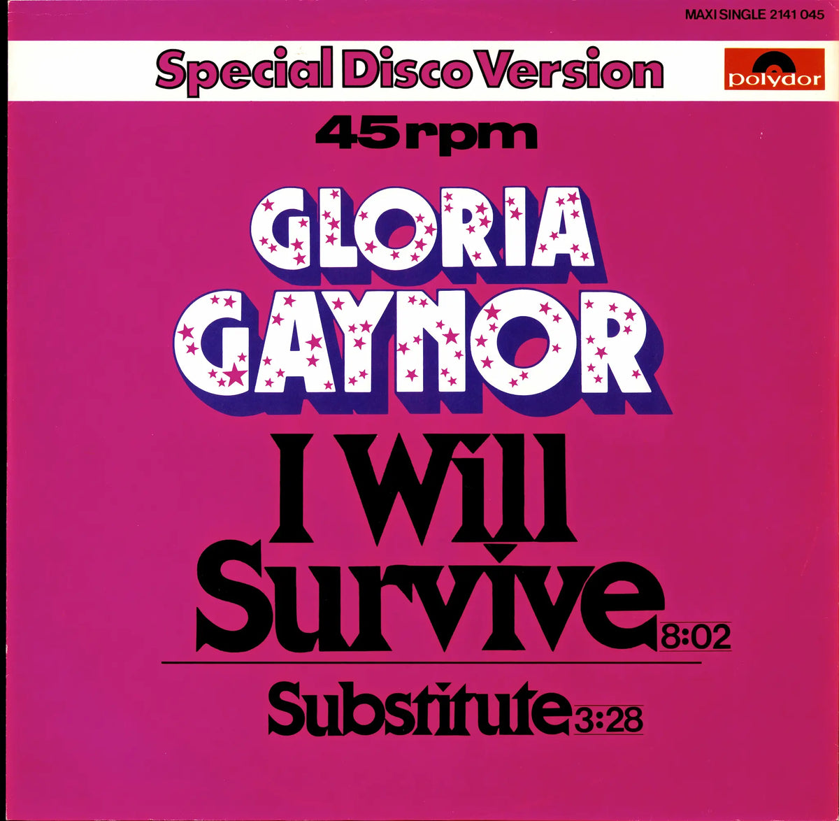 Gloria Gaynor – I Will Survive (Vinyl 12" Maxi | DE Original | 1978)