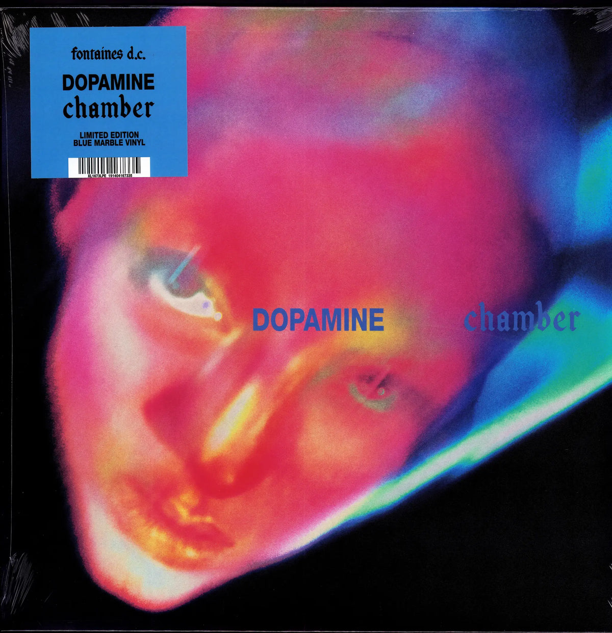 Fontaines D.C. – Dopamine Chamber Marble Blue LP Frontcover