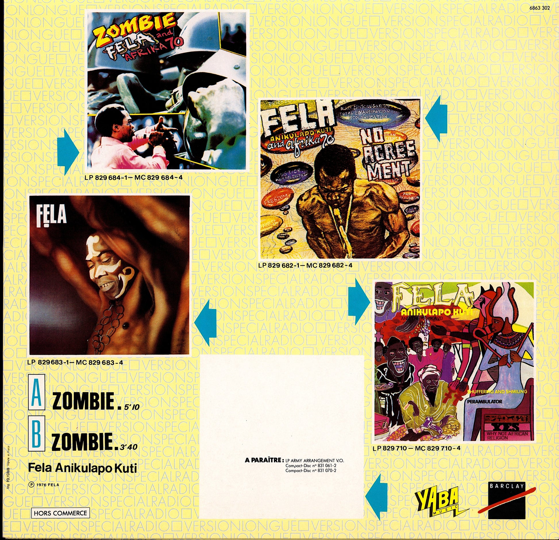 Fela And Africa 70 – Zombie Vinyl 12" Maxi-Single