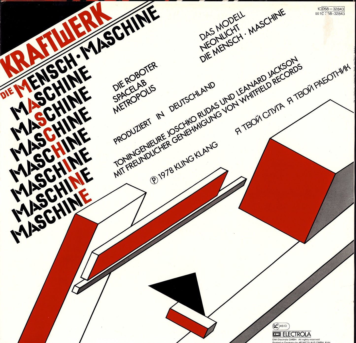 Kraftwerk – Die Mensch·Maschine Vinyl LP