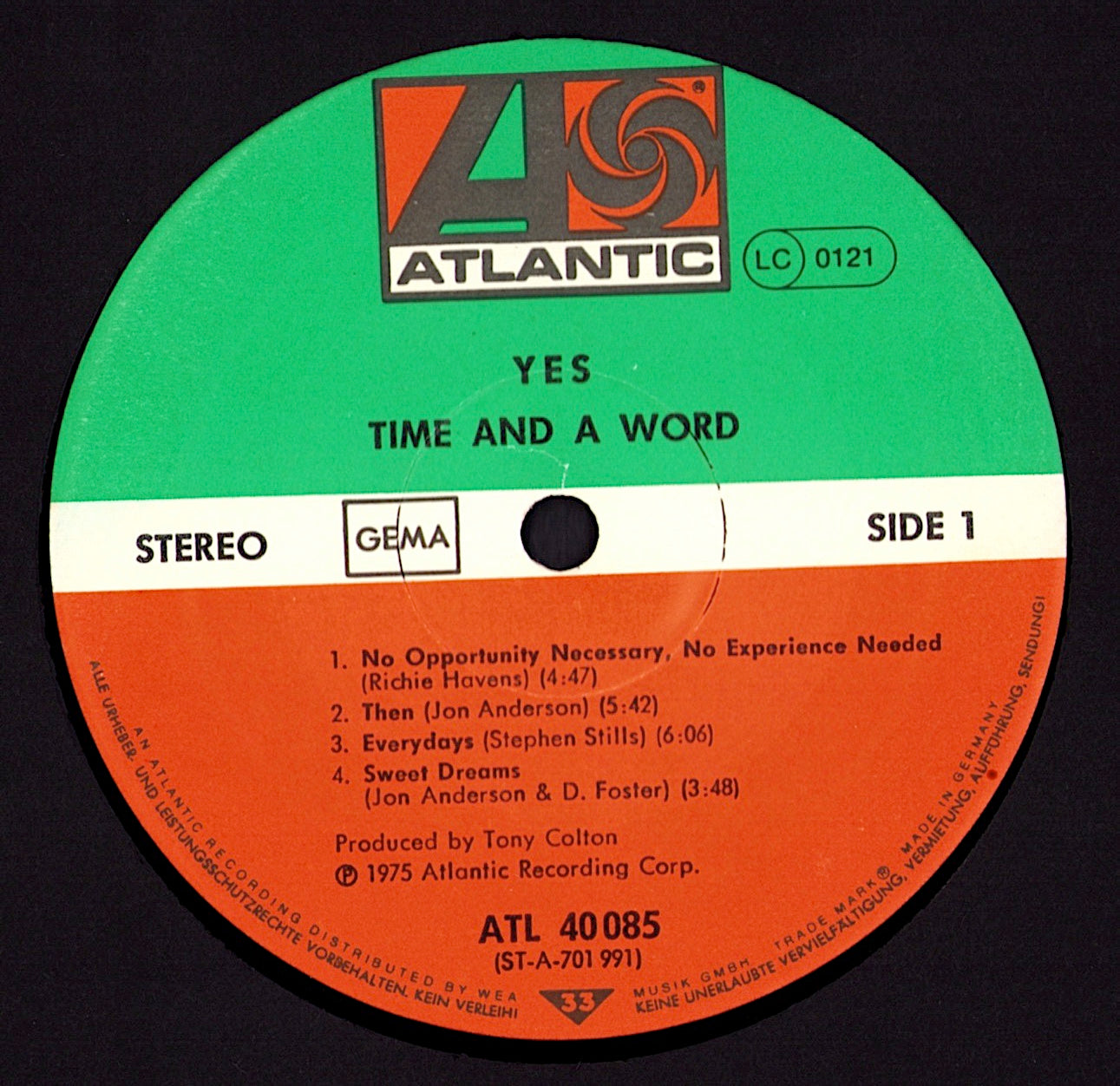 Yes - Time And A Word Vinyl LP