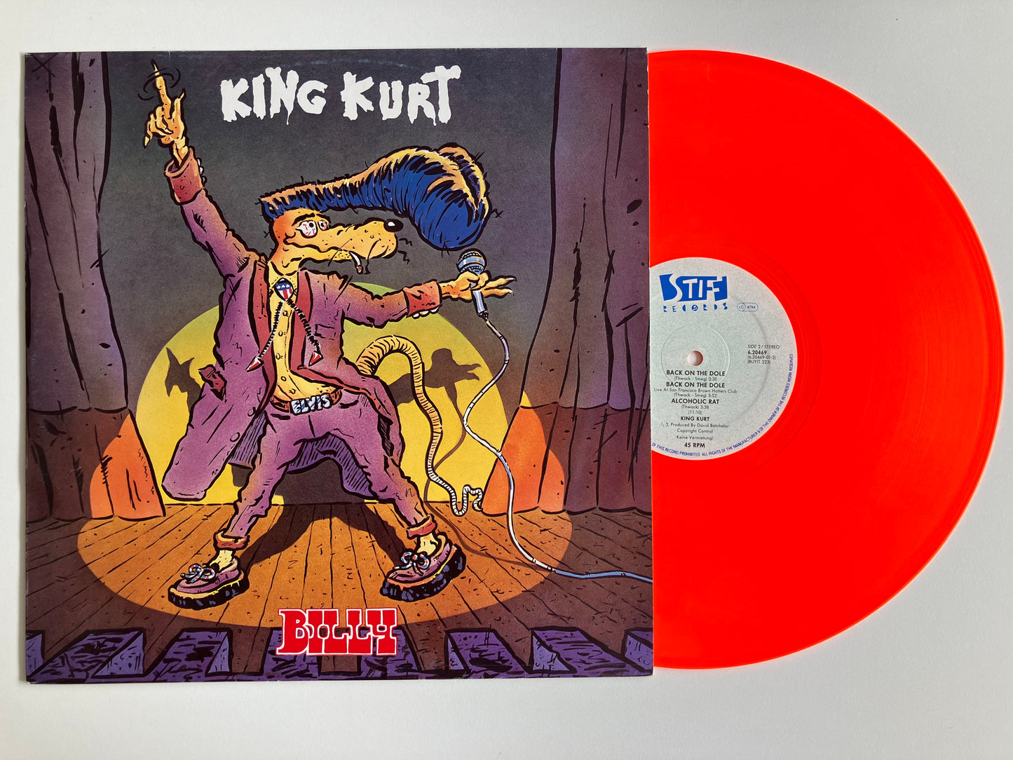 King Kurt – Billy Vinyl 12" | DE Original | Orange Vinyl | 1985
