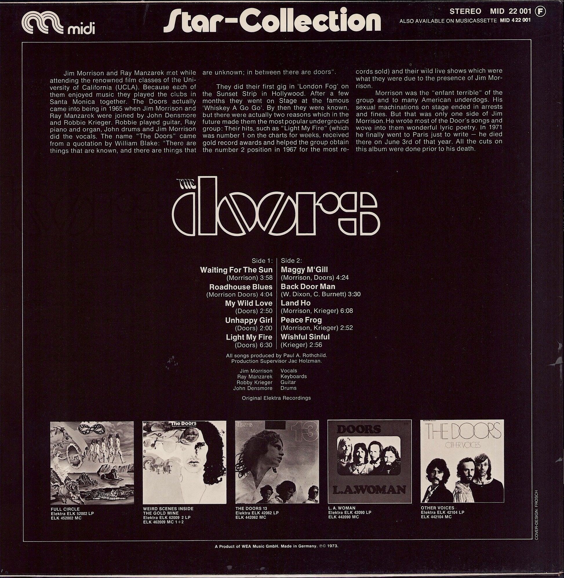 The Doors ‎- Star-Collection Vinyl LP