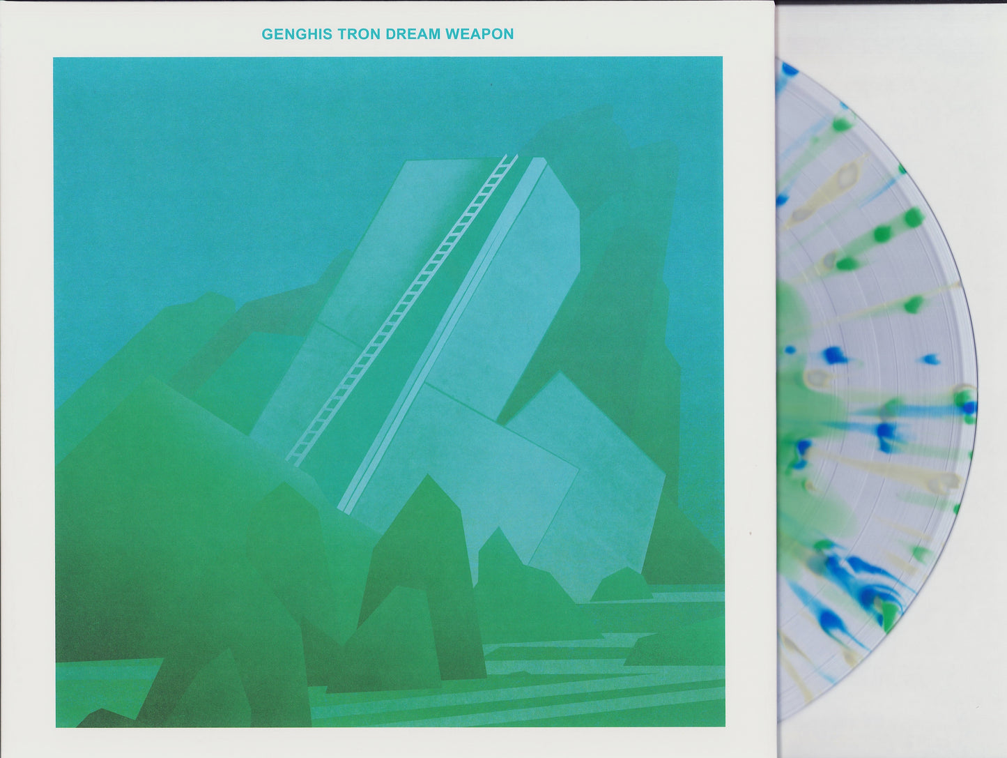 Genghis Tron ‎- Dream Weapon Cloudy Green with Splatter Vinyl LP Limited Edition