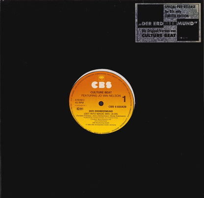Culture Beat Featuring Jo Van Nelsen ‎- Der Erdbeermund Vinyl 12"