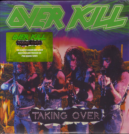 Overkill ‎- Taking Over (Pink Marble Vinyl LP)