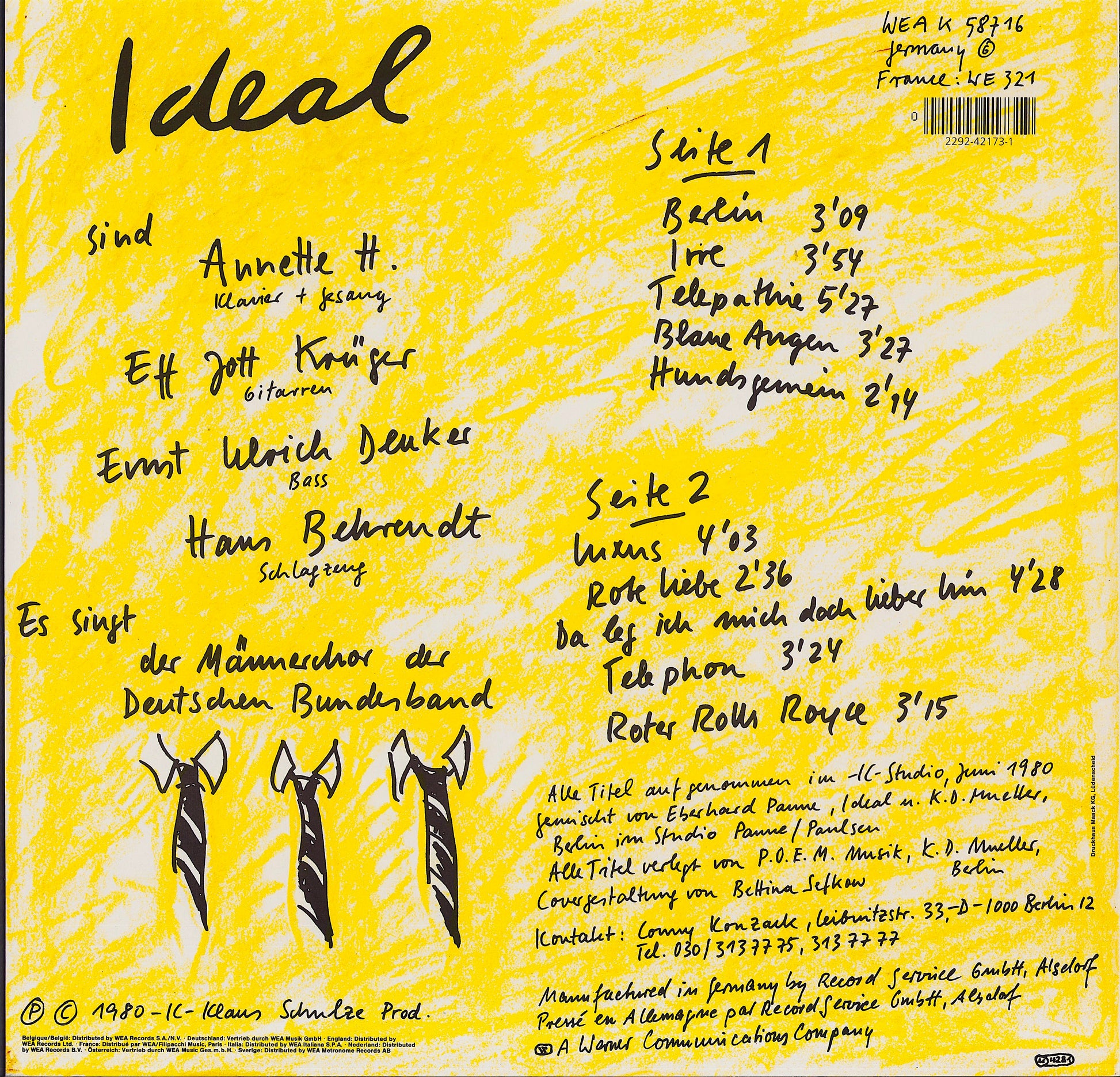 Ideal - Ideal Vinyl LP