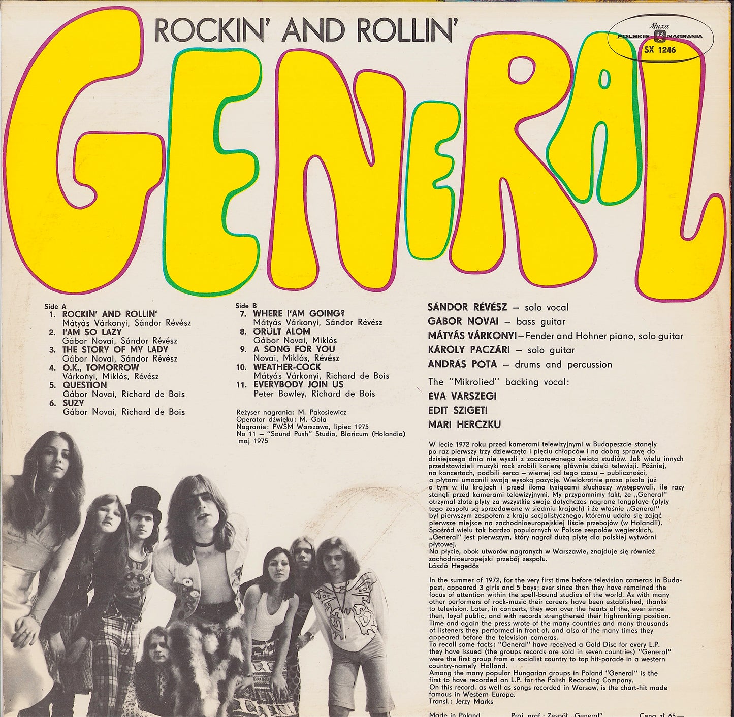 General - Rockin' & Rollin' Vinyl LP