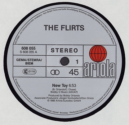The Flirts - New Toy Vinyl 12"