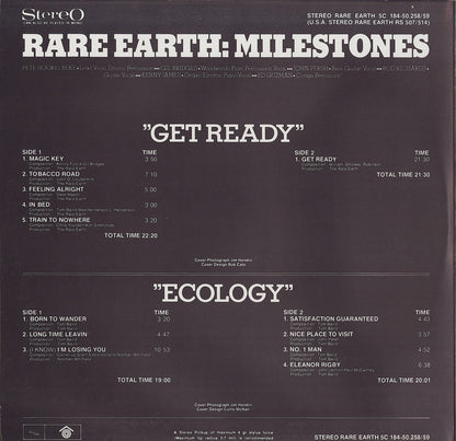 Rare Earth ‎- Get Ready / Ecology Vinyl 2LP