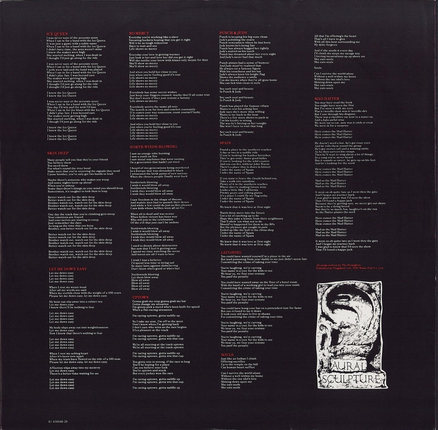 The Stranglers - Aural Sculpture Vinyl LP