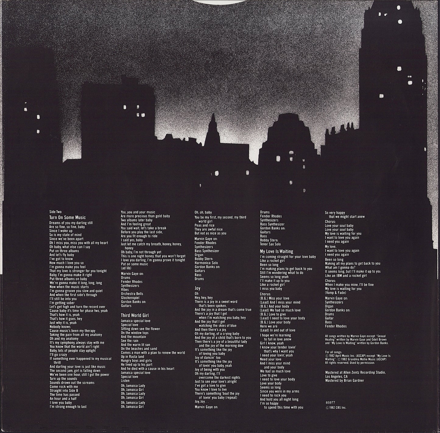 Marvin Gaye - Midnight Love Vinyl LP