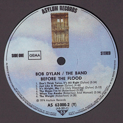 Bob Dylan / The Band ‎- Before The Flood Vinyl 2LP