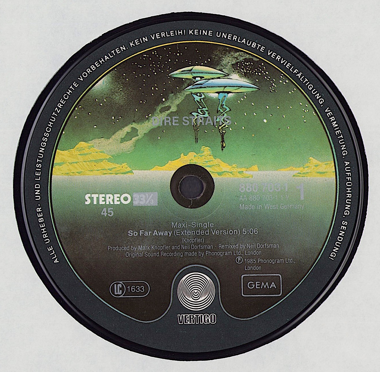 Dire Straits – So Far Away Vinyl 12" Maxi