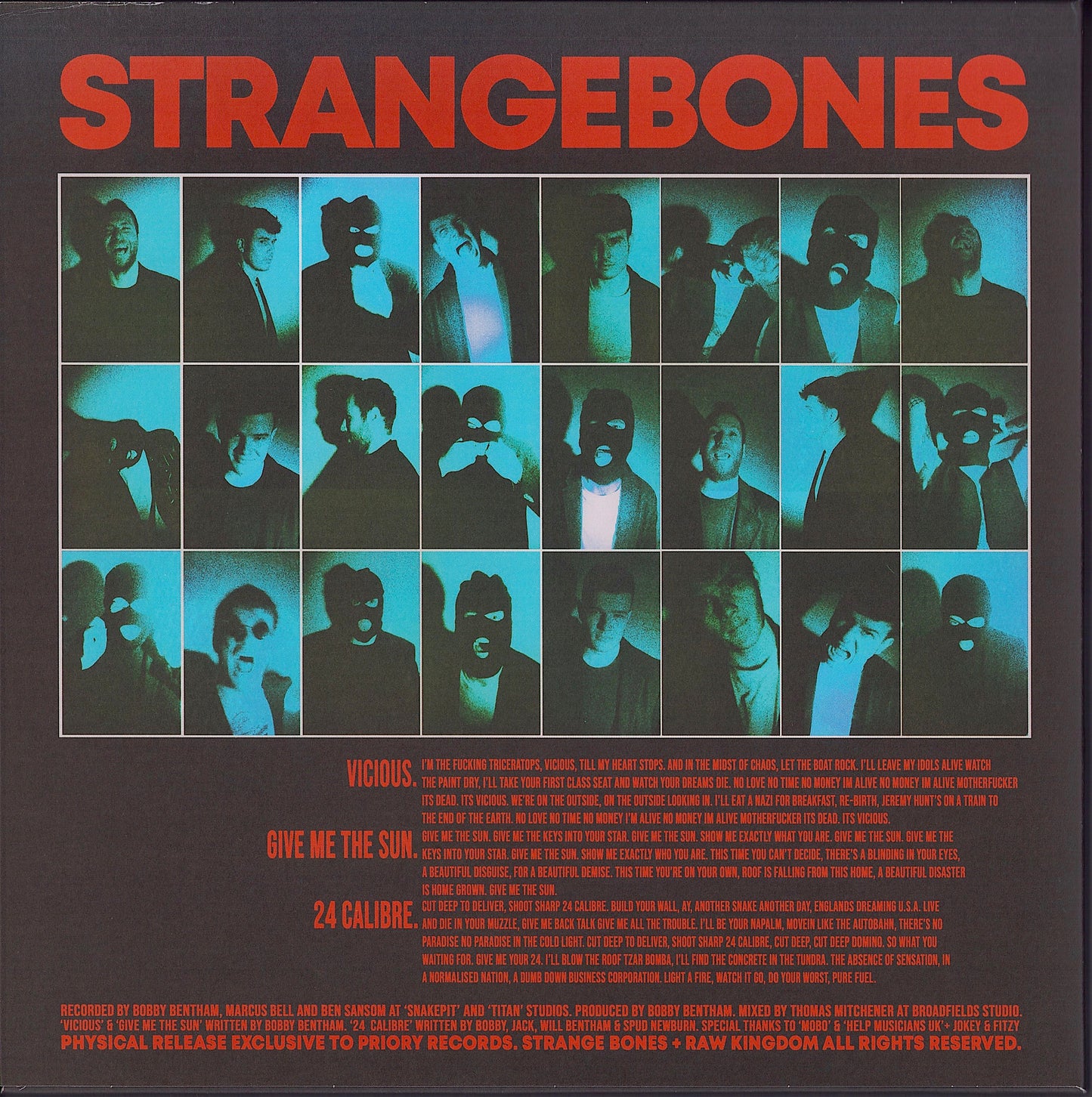 Strange Bones ‎– Blitz Part 1 Vinyl 10" EP