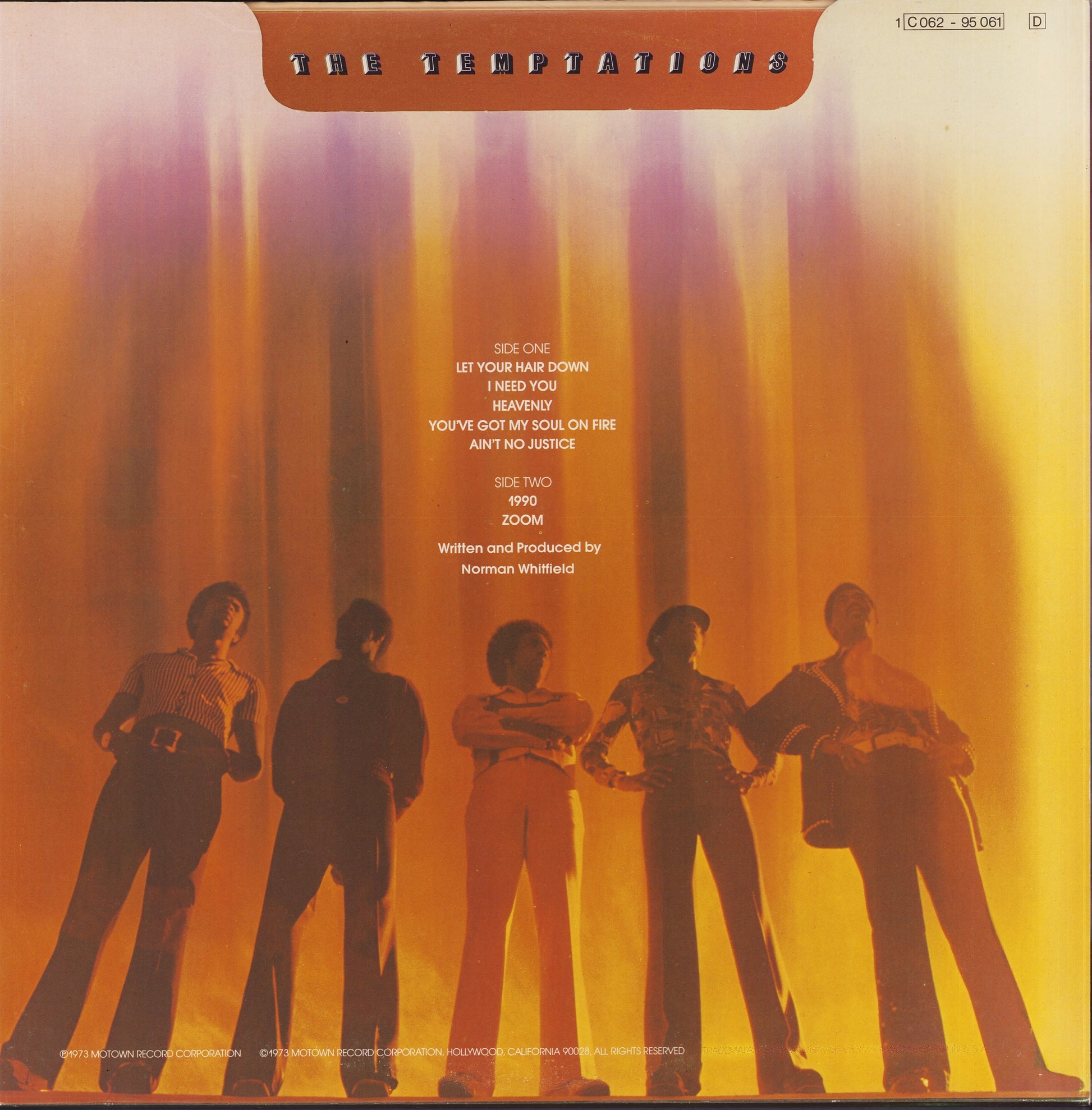 The Temptations ‎- 1990 Vinyl LP