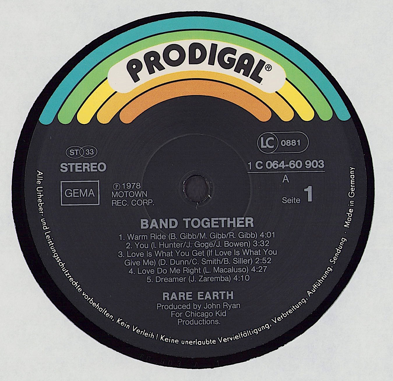 Rare Earth - Band Together Vinyl LP