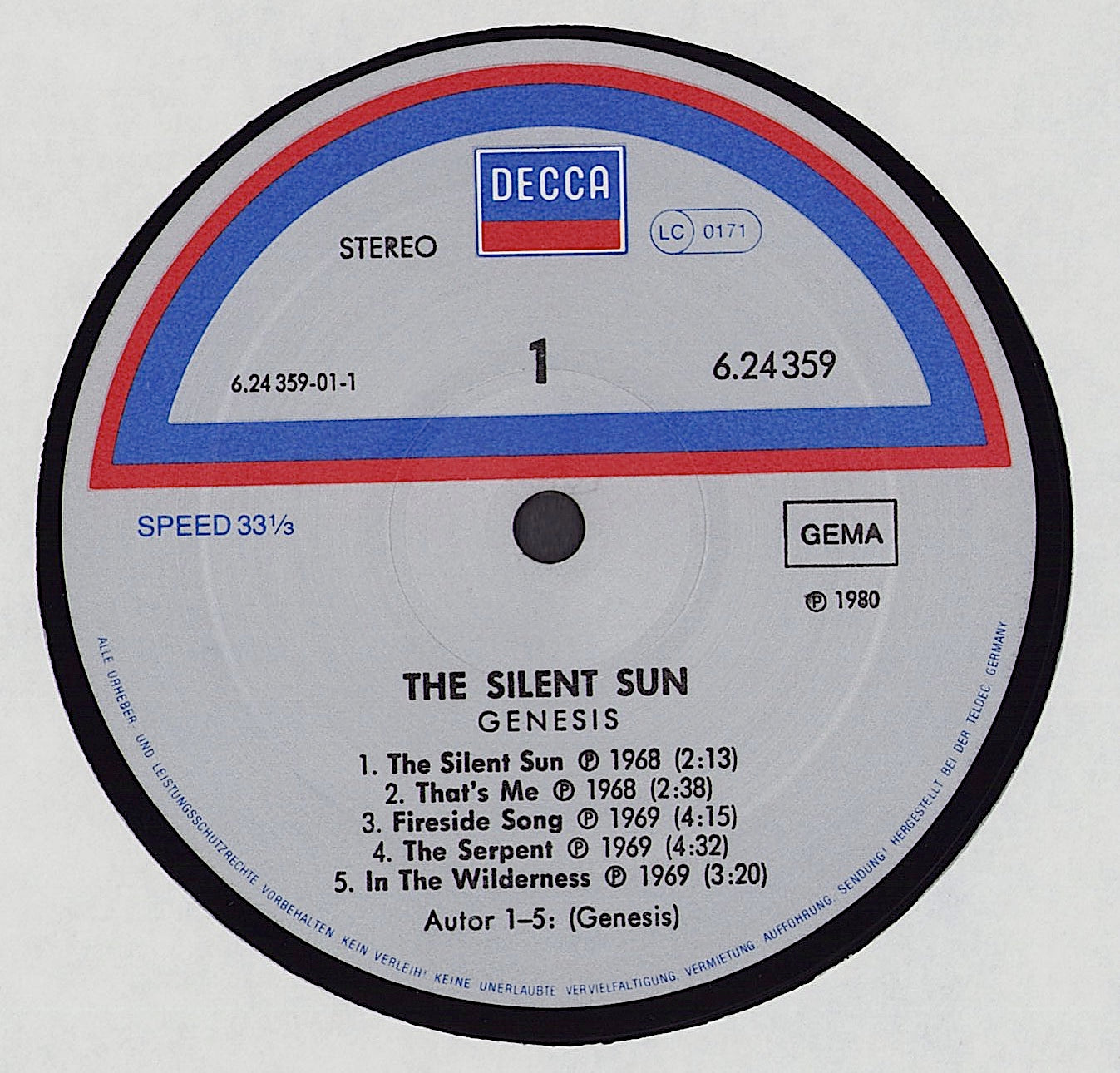 Genesis - The Silent Sun Vinyl LP