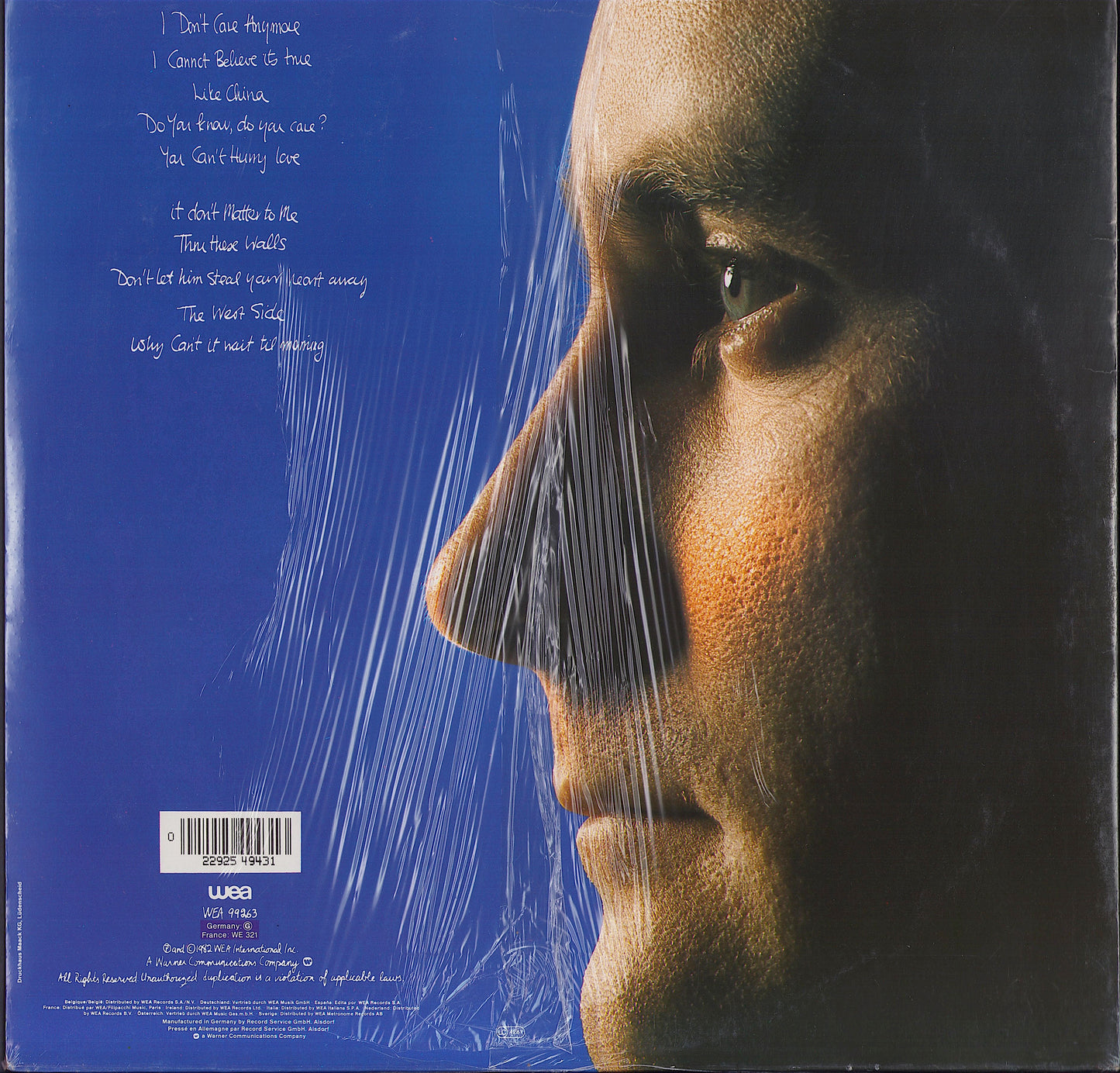 Phil Collins - Hello, I Must Be Going! Vinyl LP - original 1988 Sealed