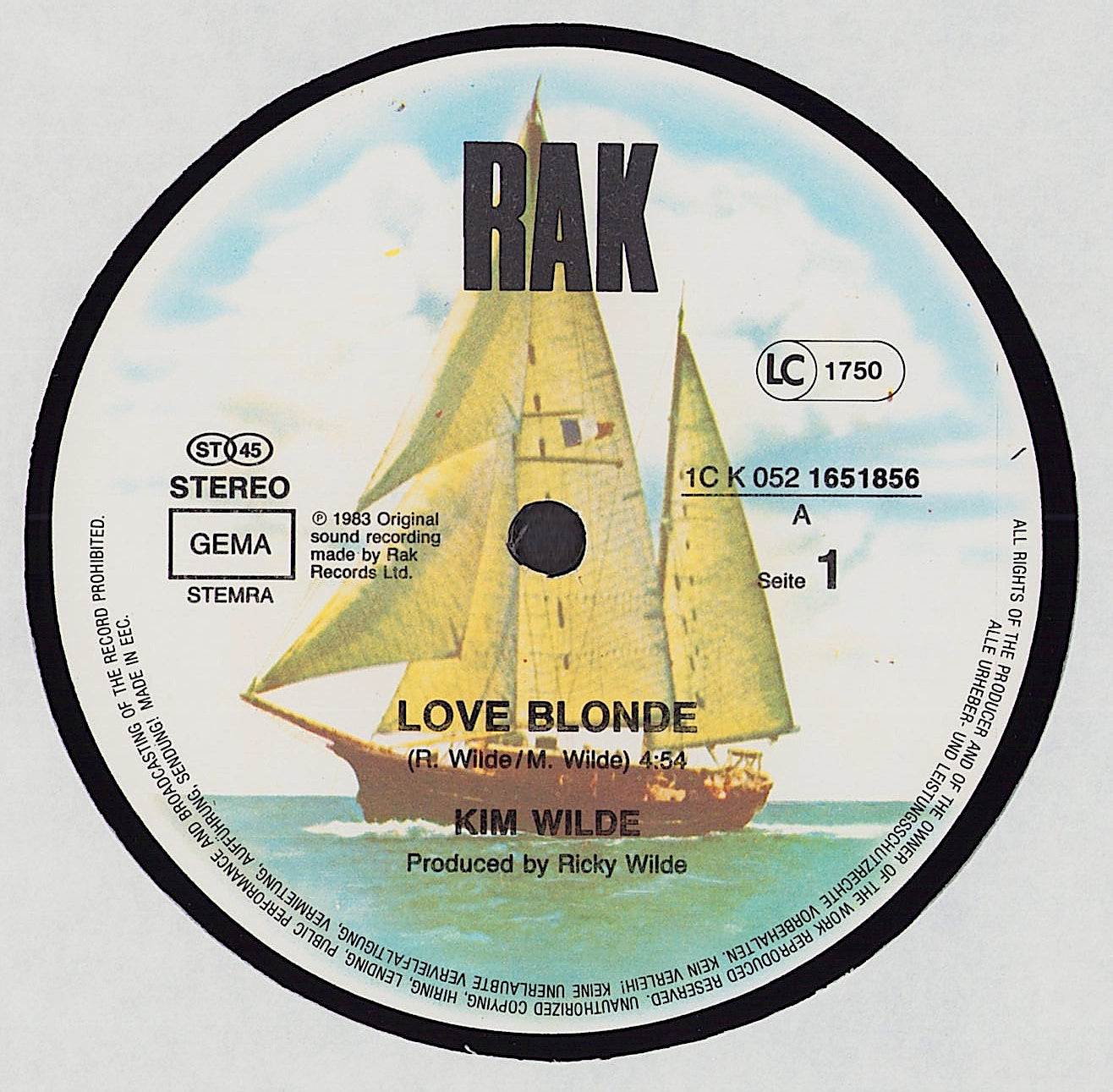 Kim Wilde ‎- Love Blonde